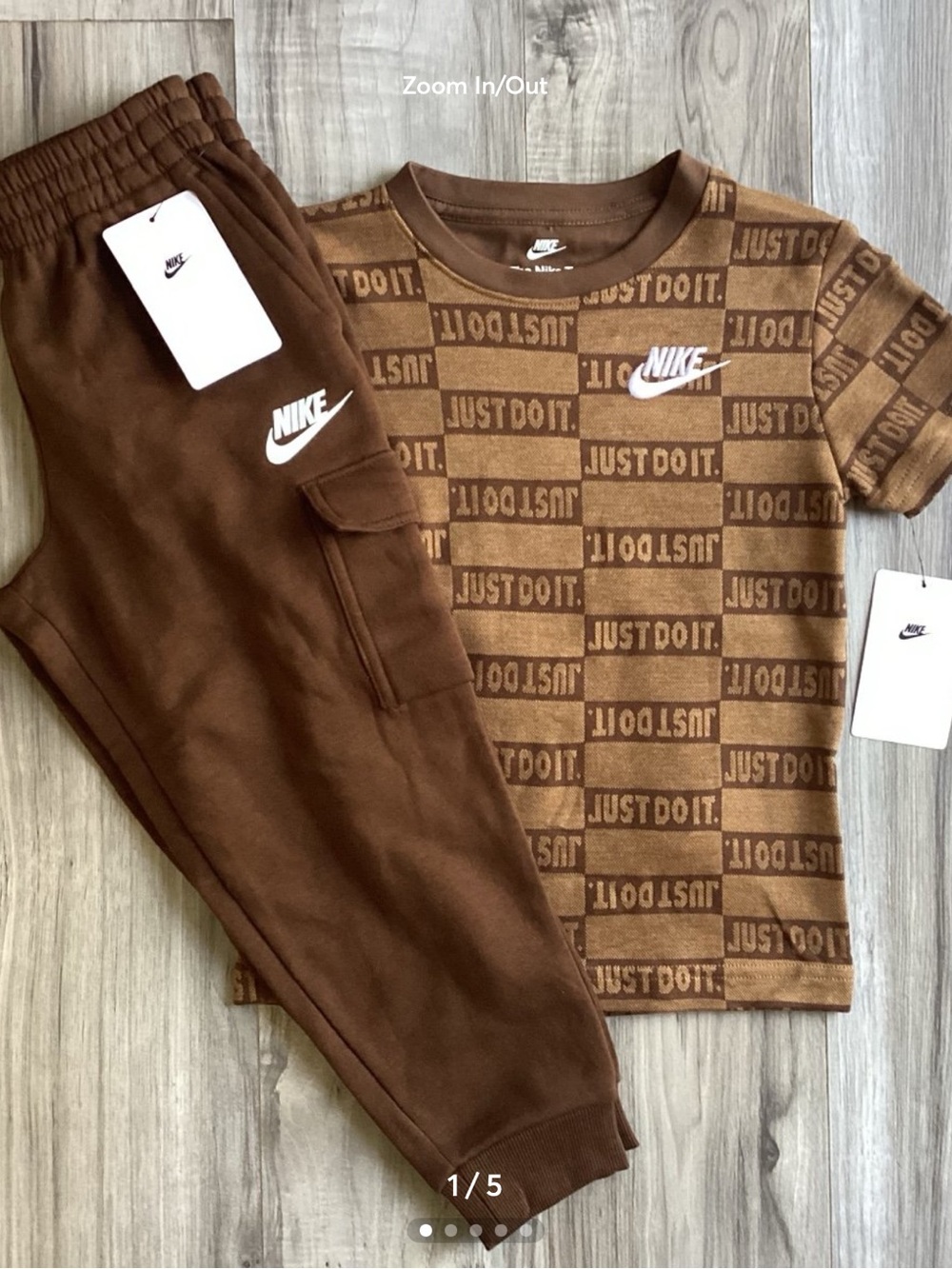 Nike boys Tee & Cargo Joggers outfit size 6(NWT) ~PRICE FIRM, NO OFFERS~